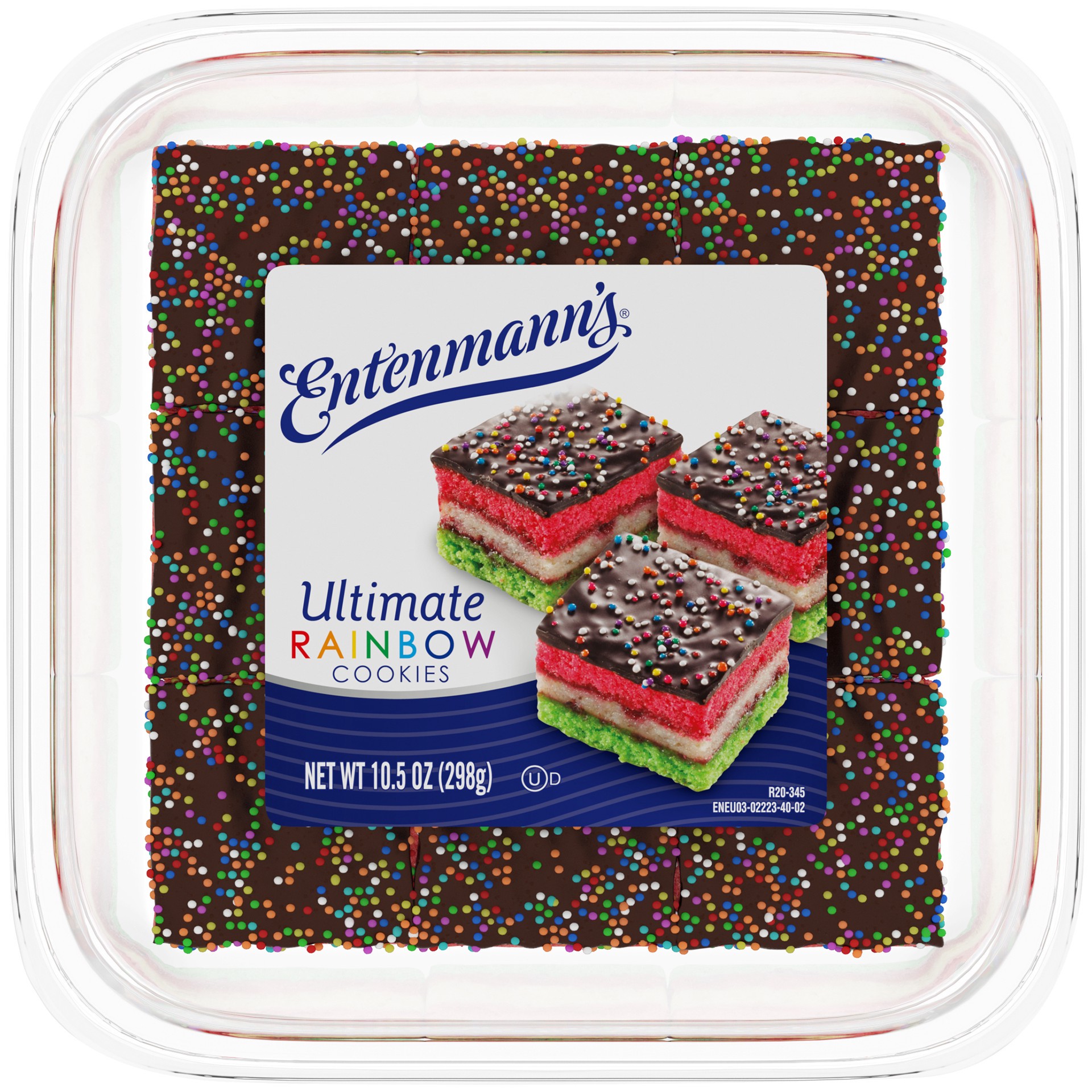 slide 1 of 5, Entenmann's Ultimate Rainbow Cookies, 10.5 oz, 1 ct