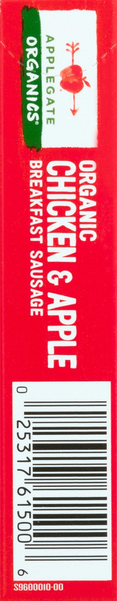 slide 2 of 7, Applegate Organic Chicken & Apple Breakfast Sausage (Frozen), 10 ct; 7 oz