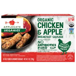 Applegate Organic Chicken & Apple Breakfast Sausage (Frozen)
