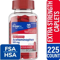 Kroger Health Extra Strength Acetaminophen Fast Relief 500 Mg
