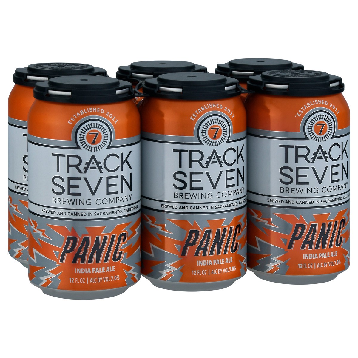 slide 3 of 9, Track Seven Brewing Company Panic India Pale Ale 6-12 fl oz Cans, 6 ct; 12 oz