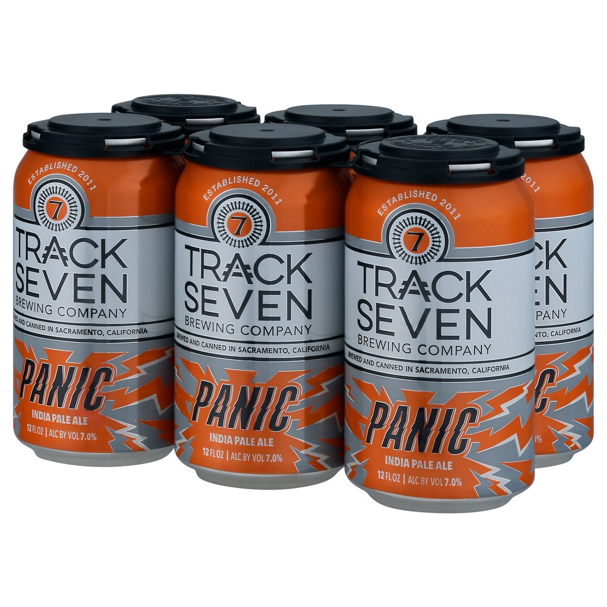 slide 5 of 9, Track Seven Brewing Company Panic India Pale Ale 6-12 fl oz Cans, 6 ct; 12 oz