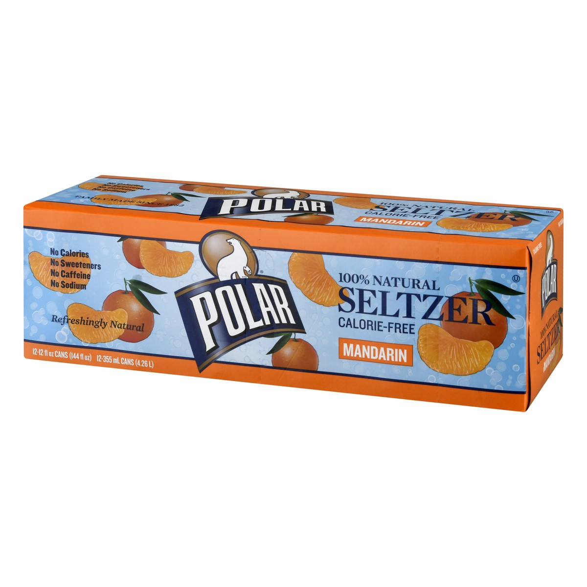 slide 5 of 9, Polar Mandarin Seltzer 12 ea, 12 ct