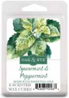 slide 1 of 1, Oak And Rye Spearmint And Peppermint Wax Cube Melts - 6 Pk - White, 2.5 oz