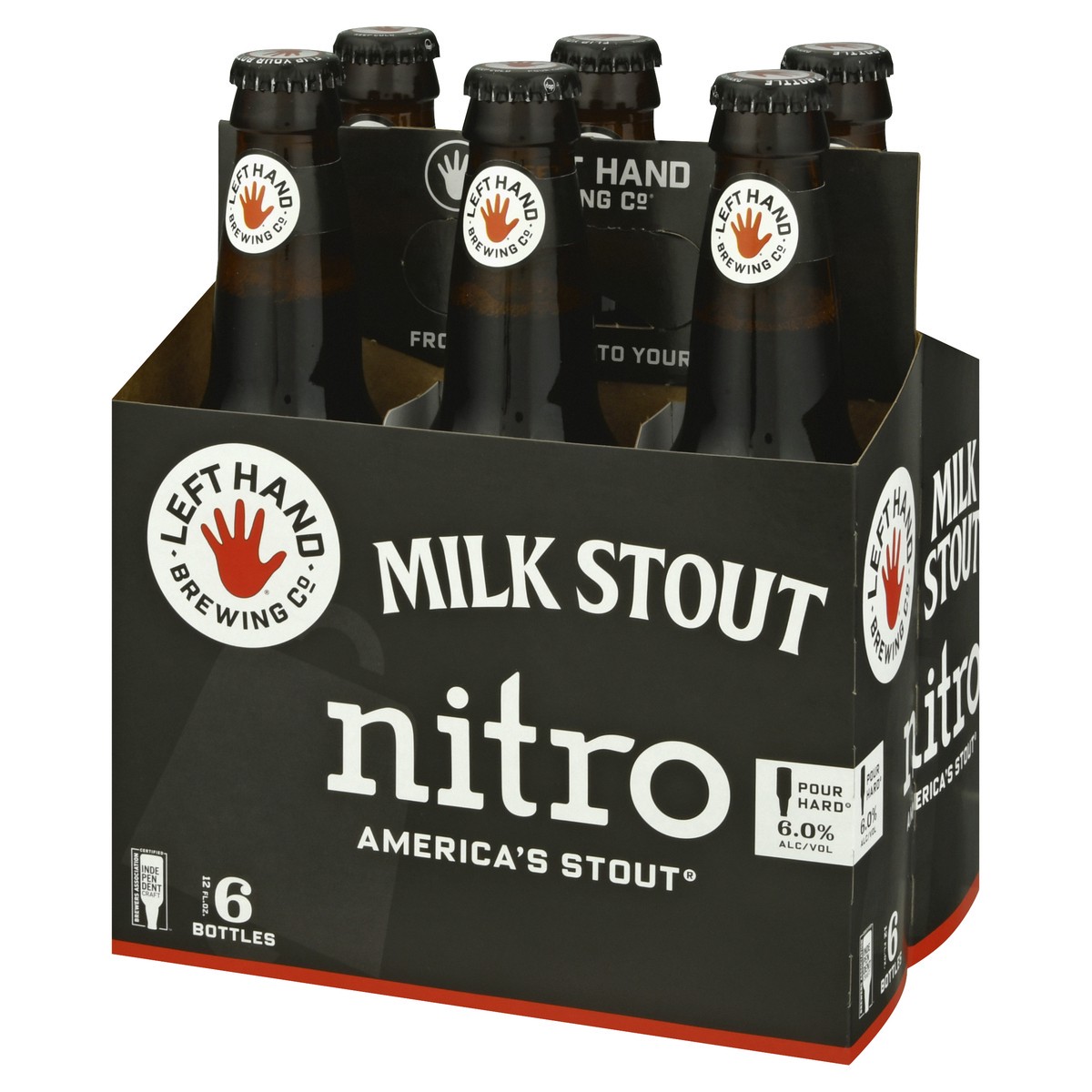 slide 4 of 9, Left Hand Brewing Co. 6 Pack Nitro Milk Stout Beer 6 ea, 6 ct
