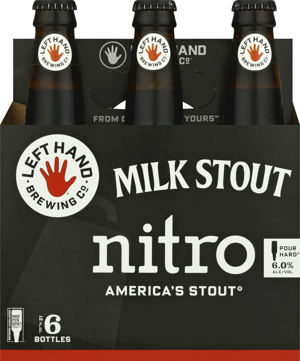 slide 3 of 9, Left Hand Brewing Co. 6 Pack Nitro Milk Stout Beer 6 ea, 6 ct