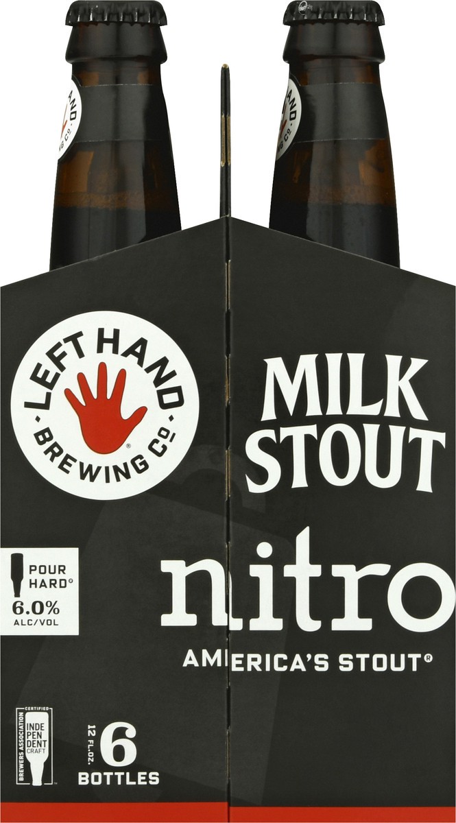 slide 9 of 9, Left Hand Brewing Co. 6 Pack Nitro Milk Stout Beer 6 ea, 6 ct