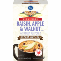 slide 1 of 1, Kroger Raisin Apple & Walnut Instant Oatmeal, 8 ct