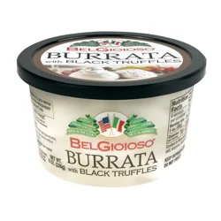 BelGioioso Fresh Mozzarella Cheese Burrata with Black Truffles, 8 oz