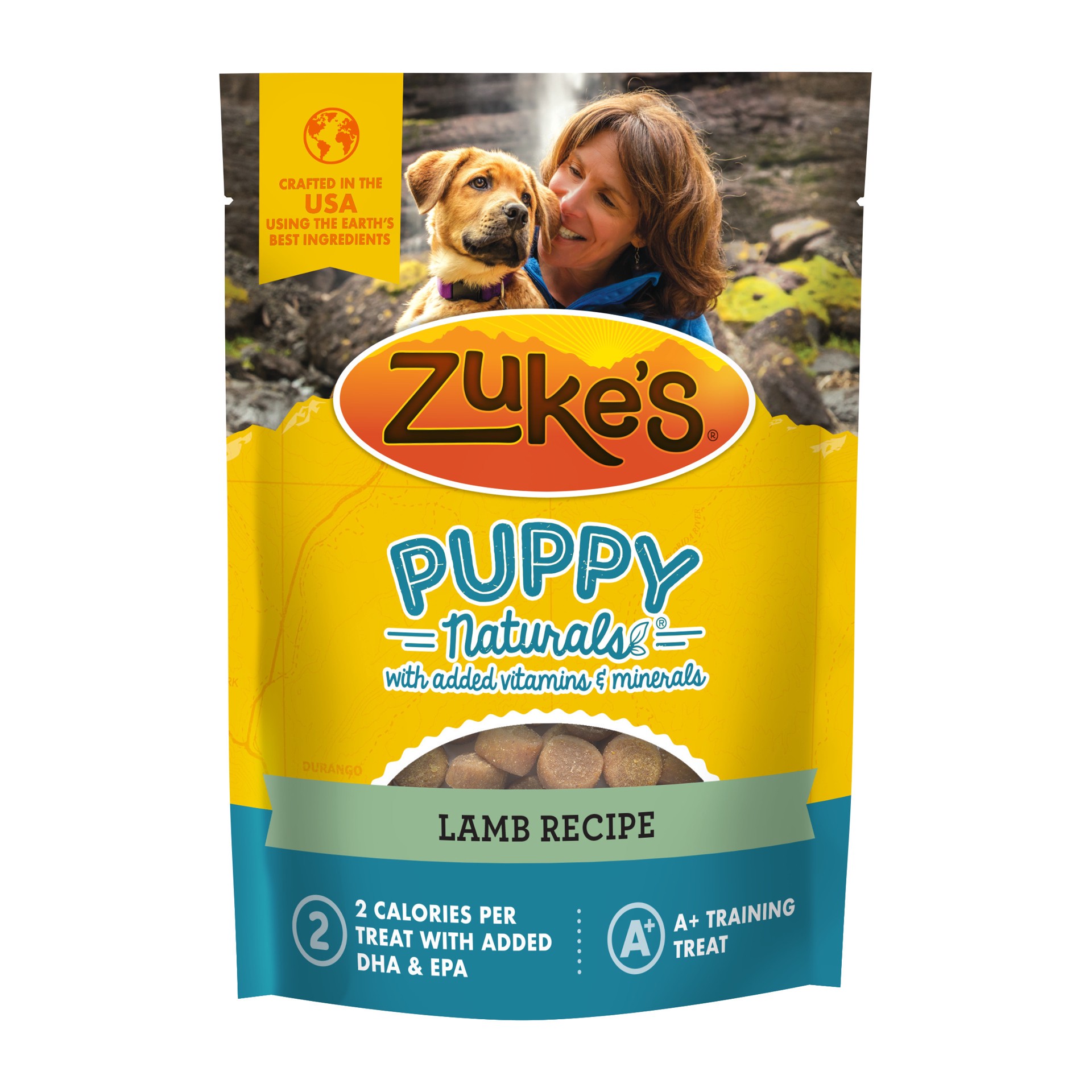 slide 1 of 7, Zuke's Zuke''s Puppy Naturals Bag of Soft Puppy Treats for Training, Natural Dog Treats Bites With Lamb Recipe, 5 oz