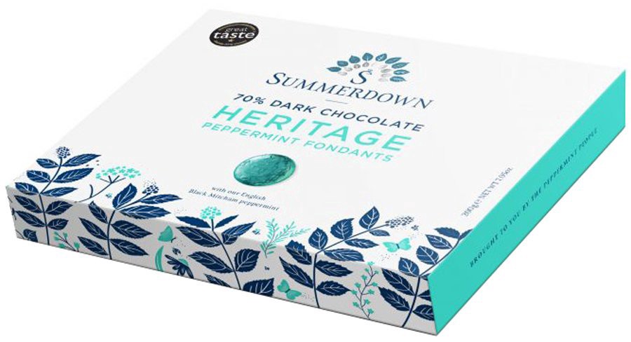 slide 1 of 1, Summerdown Dark Chocolate Peppermint Fondants, 200 gram