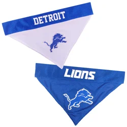 Pets First Detroit Lions Reversible Bandana for Dogs - Large/X-Large
