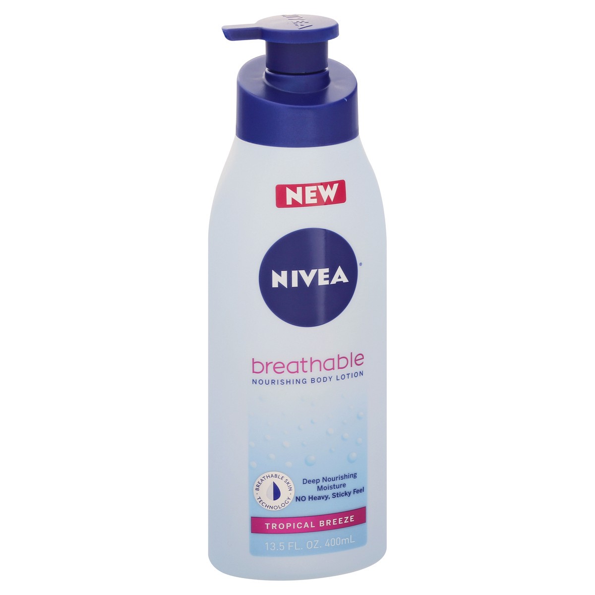 slide 2 of 9, Nivea Breathable Nourishing Tropical Breeze Body Lotion 13.5 oz, 13.5 fl oz