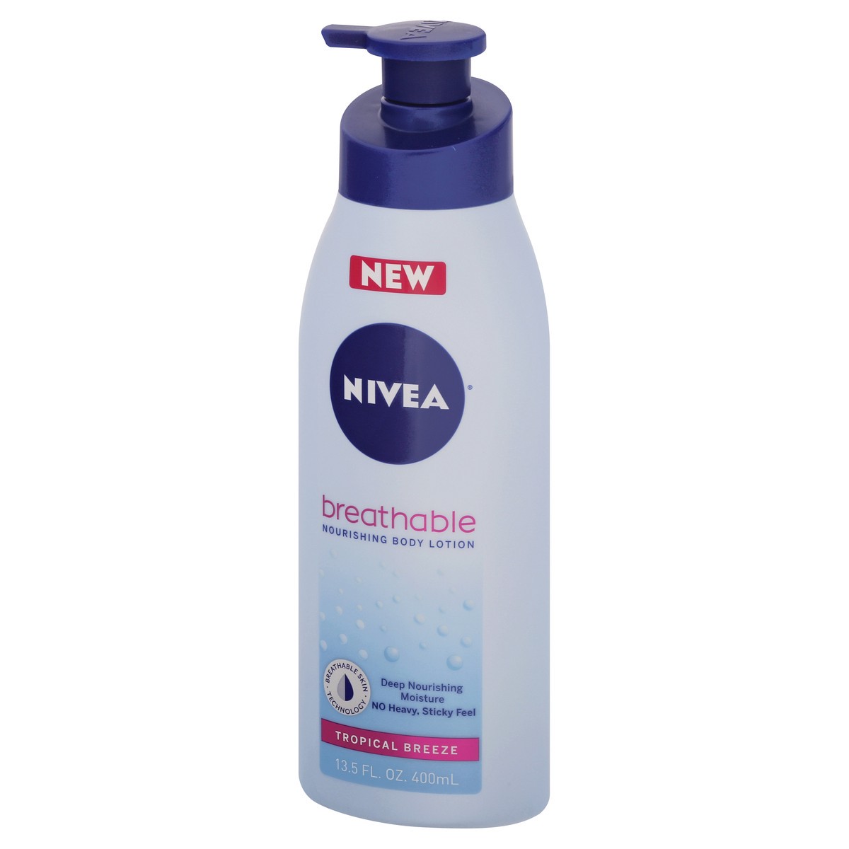 slide 3 of 9, Nivea Breathable Nourishing Tropical Breeze Body Lotion 13.5 oz, 13.5 fl oz