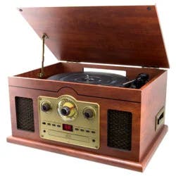 iLive 6-in-1 Turntable Stereo System