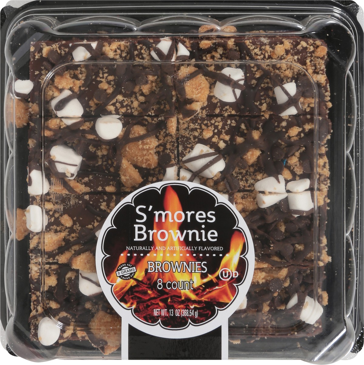 slide 6 of 14, MJay's Specialty Baked Foods S'mores Brownies 8 ea, 8 ct