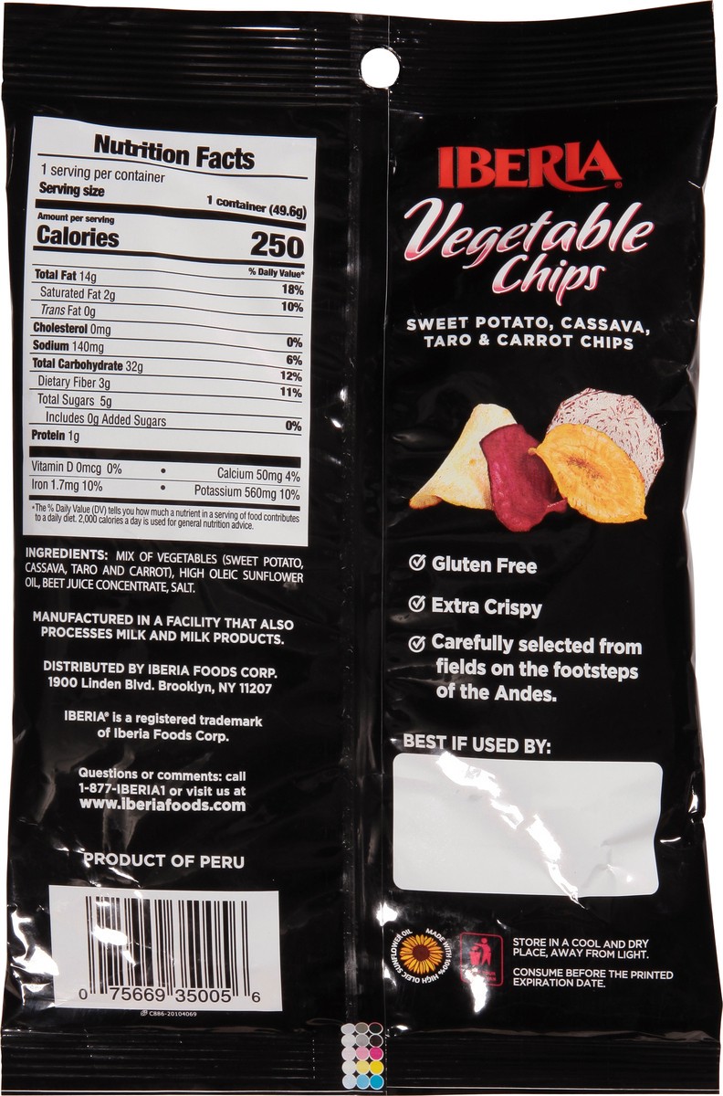 slide 13 of 14, Iberia Vegetable Chips 1.75 oz, 1.7 oz