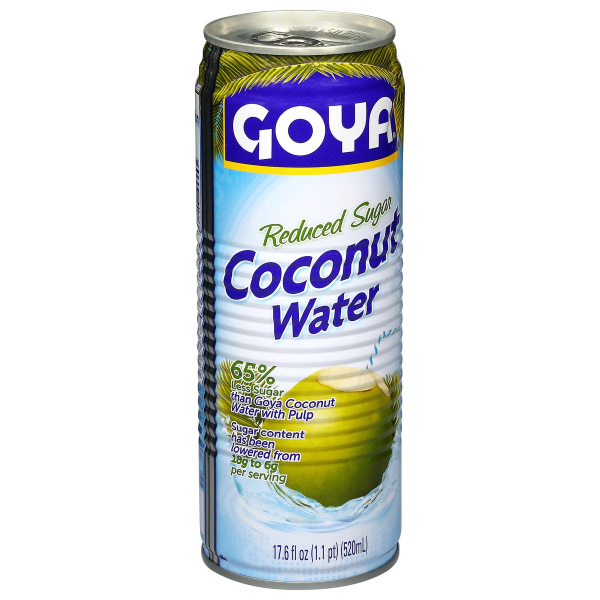slide 7 of 14, Goya Reduced Sugar Coconut Water 17.6 fl oz, 17.6 fl oz