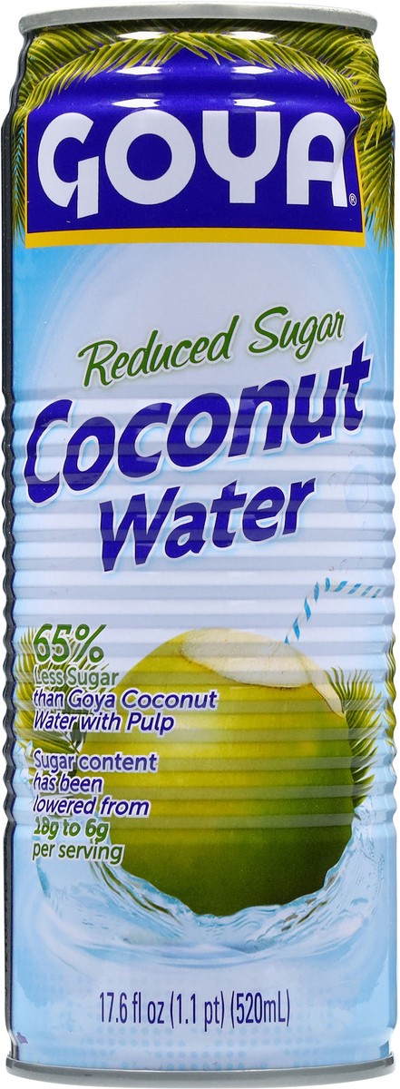 slide 4 of 14, Goya Reduced Sugar Coconut Water 17.6 fl oz, 17.6 fl oz