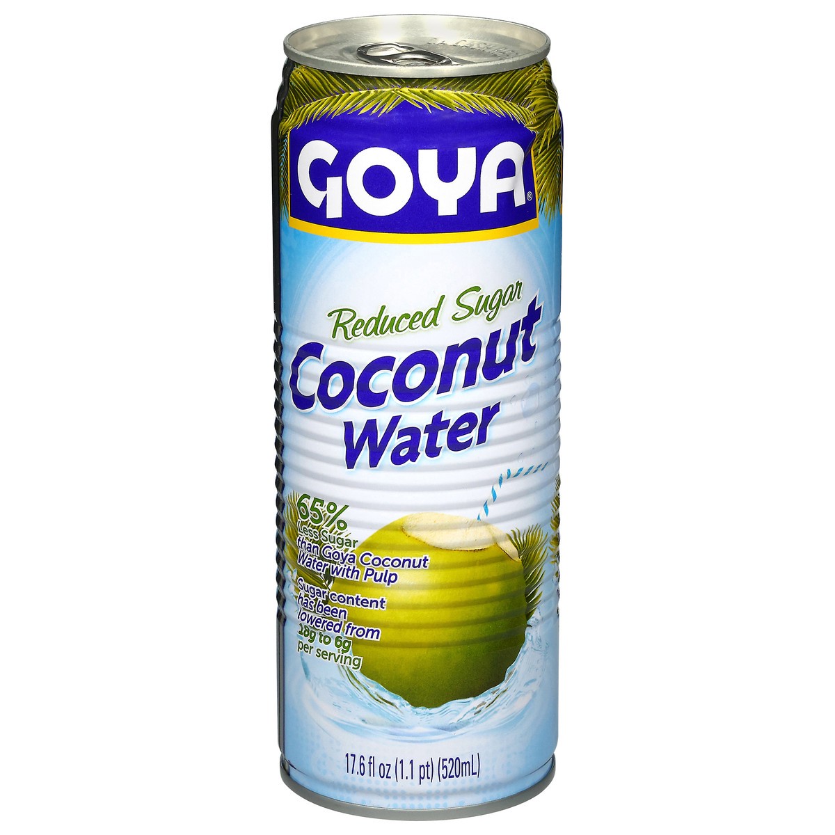 slide 10 of 14, Goya Reduced Sugar Coconut Water 17.6 fl oz, 17.6 fl oz