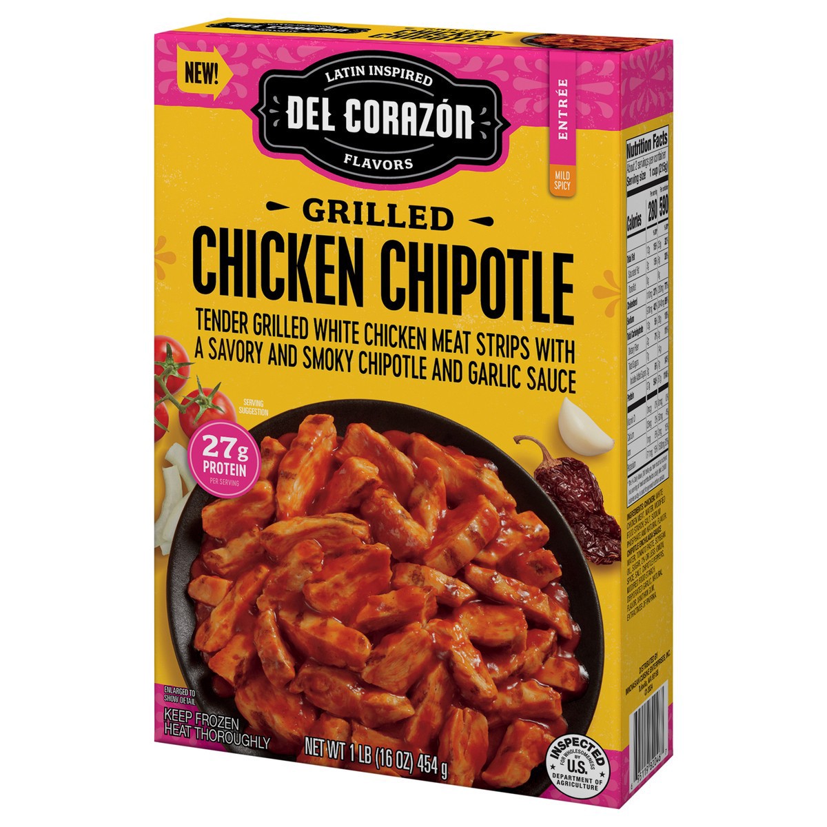 slide 13 of 14, Del Corazón Grilled Chicken Chipotle, 1 lb