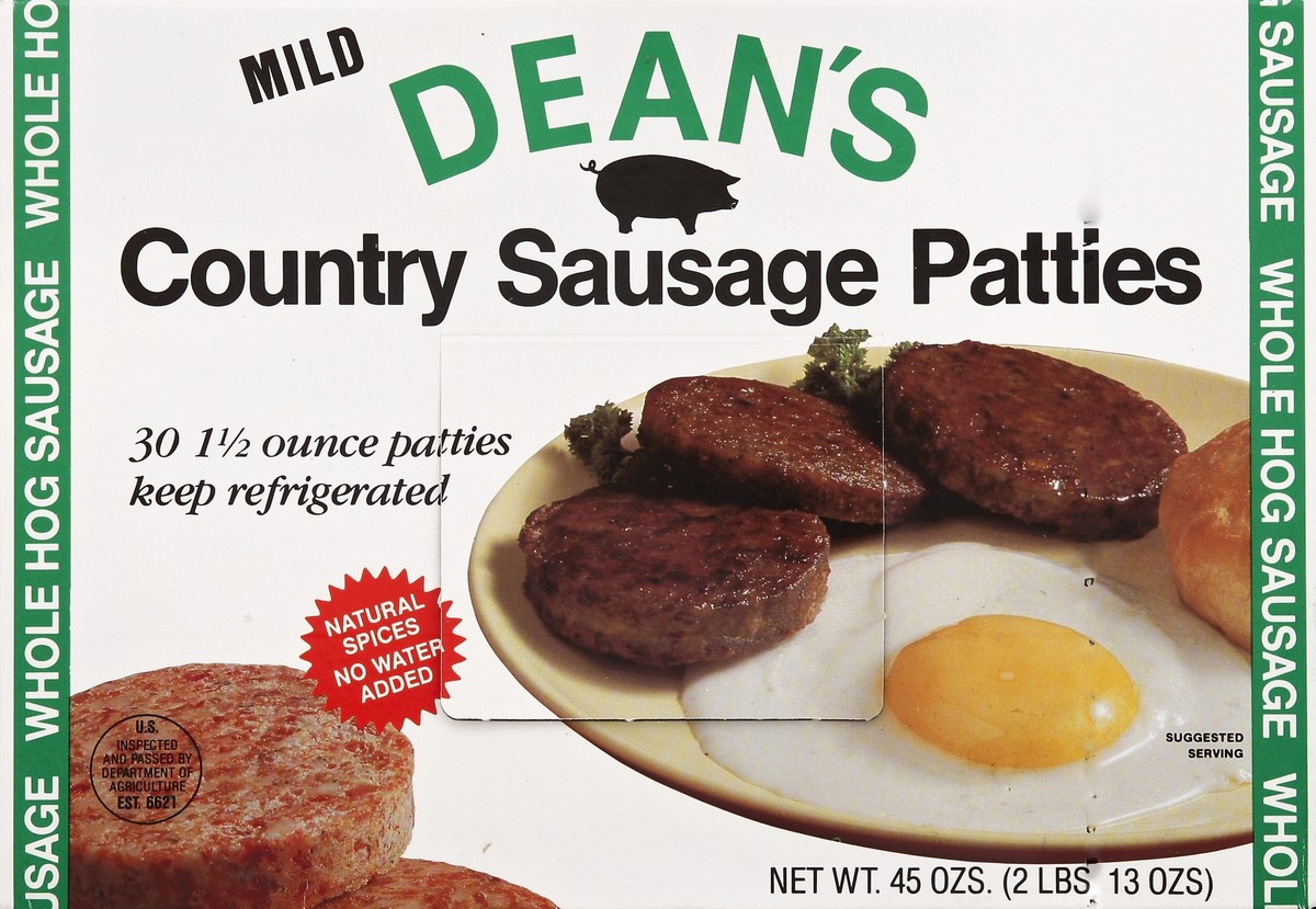 slide 2 of 4, Dean's Sausage Patties, 45 oz