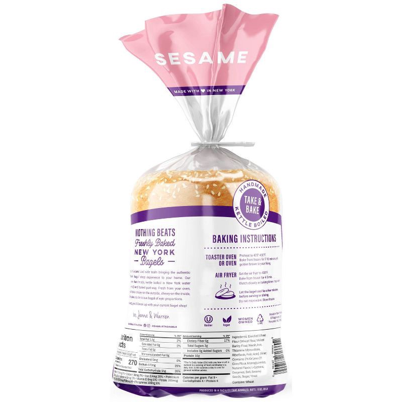 slide 3 of 4, Bagelista Bagel, 16 oz