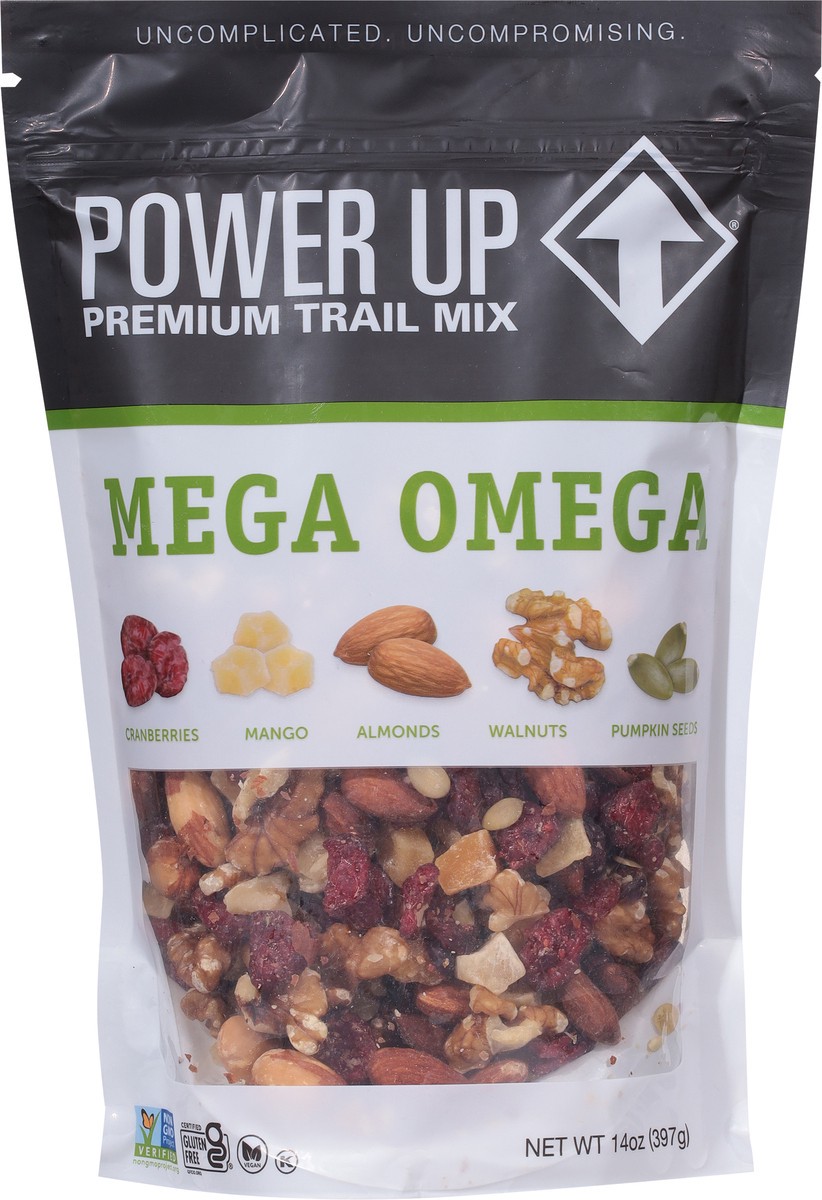 slide 4 of 9, Power Up Premium Mega Omega Trail Mix 14 oz, 14 oz
