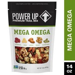 Power Up Trail Mix Mega Omega 14oz, Gluten Free, Vegan, Non-GMO