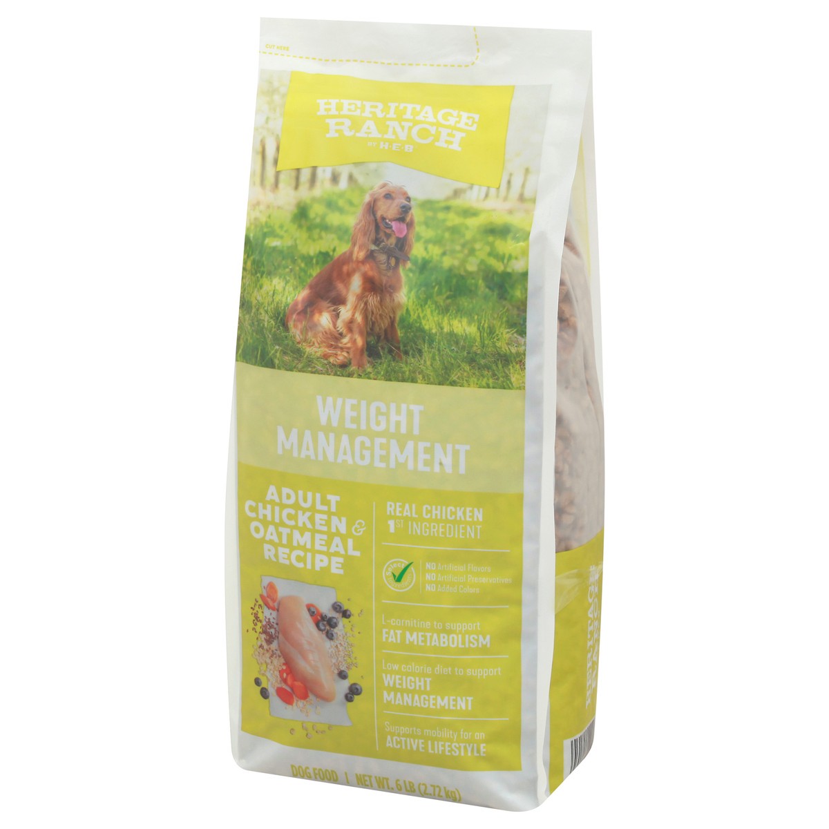 Heritage Ranch Weight Management Adult Chicken Oatmeal Recipe Dog