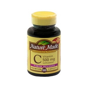 slide 1 of 1, Nature Made Vitamin C 500 Mg Caplets Timed Release, 100 cups