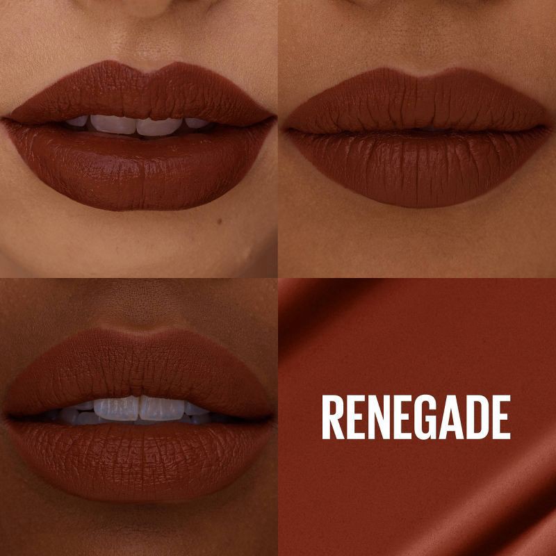 slide 3 of 7, Maybelline SuperStay Matte Ink Liquid Lipstick - Renegade - 0.17 fl oz, 0.17 fl oz