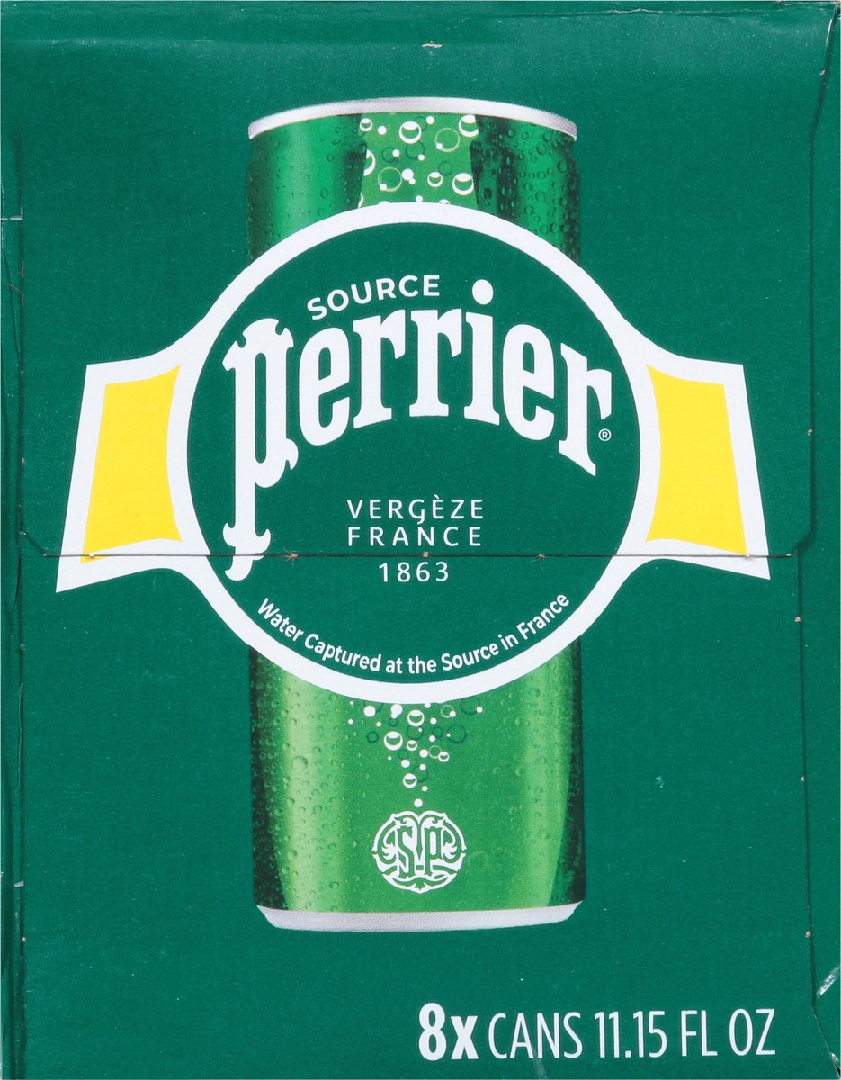 slide 4 of 14, Perrier Sparkling Water, Sleek Cans (8 Count), 89.2 oz