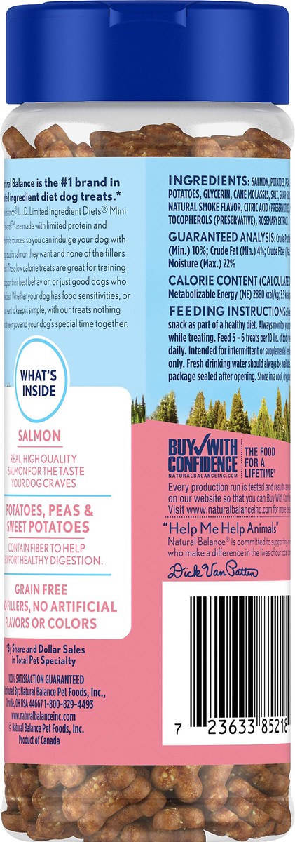 slide 6 of 7, Natural Balance Mini Rewards Grain Free Salmon Formula Treats for Dogs 5.3 oz, 5.3 oz