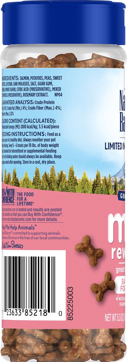 slide 5 of 7, Natural Balance Mini Rewards Grain Free Salmon Formula Treats for Dogs 5.3 oz, 5.3 oz