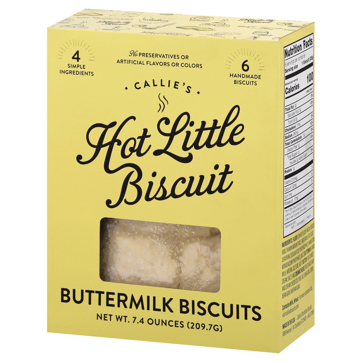 slide 13 of 13, Callebaut Callies Hot Little Biscuit Buttermilk Biscuits, 7.4 oz