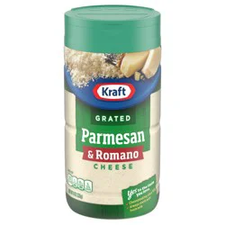 Kraft Parmesan & Romano Grated Cheese, 8 oz Shaker