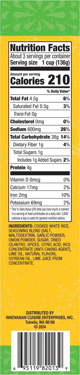 slide 6 of 14, Del Corazón Zesty Cilantro Lime Rice, 1 lb