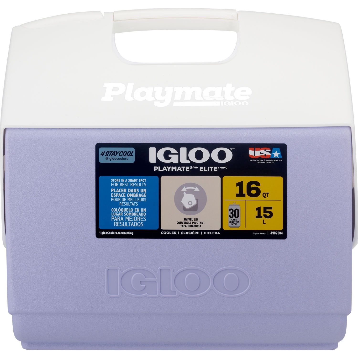 slide 3 of 3, Igloo 16-Quart Playmate Elite Cooler, Lilac Breeze, 1 ct