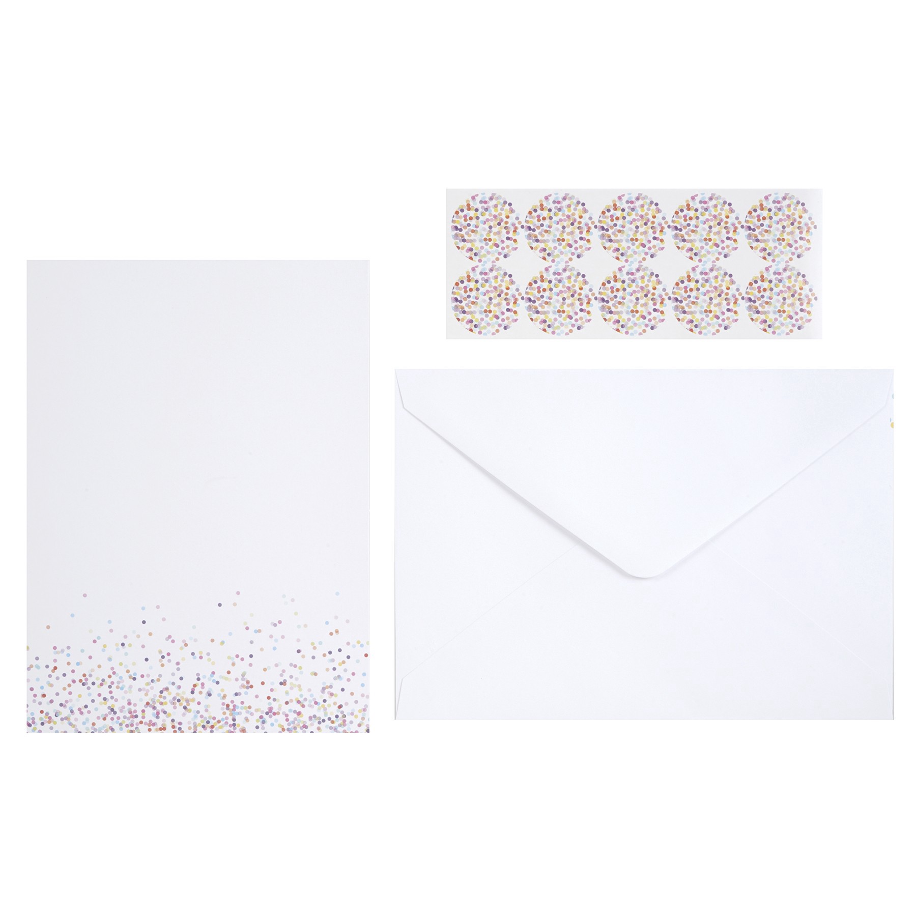 slide 3 of 4, Confetti Flat Cards & Envelopes By Recollections, 5" X 7", 5 in x 7 in