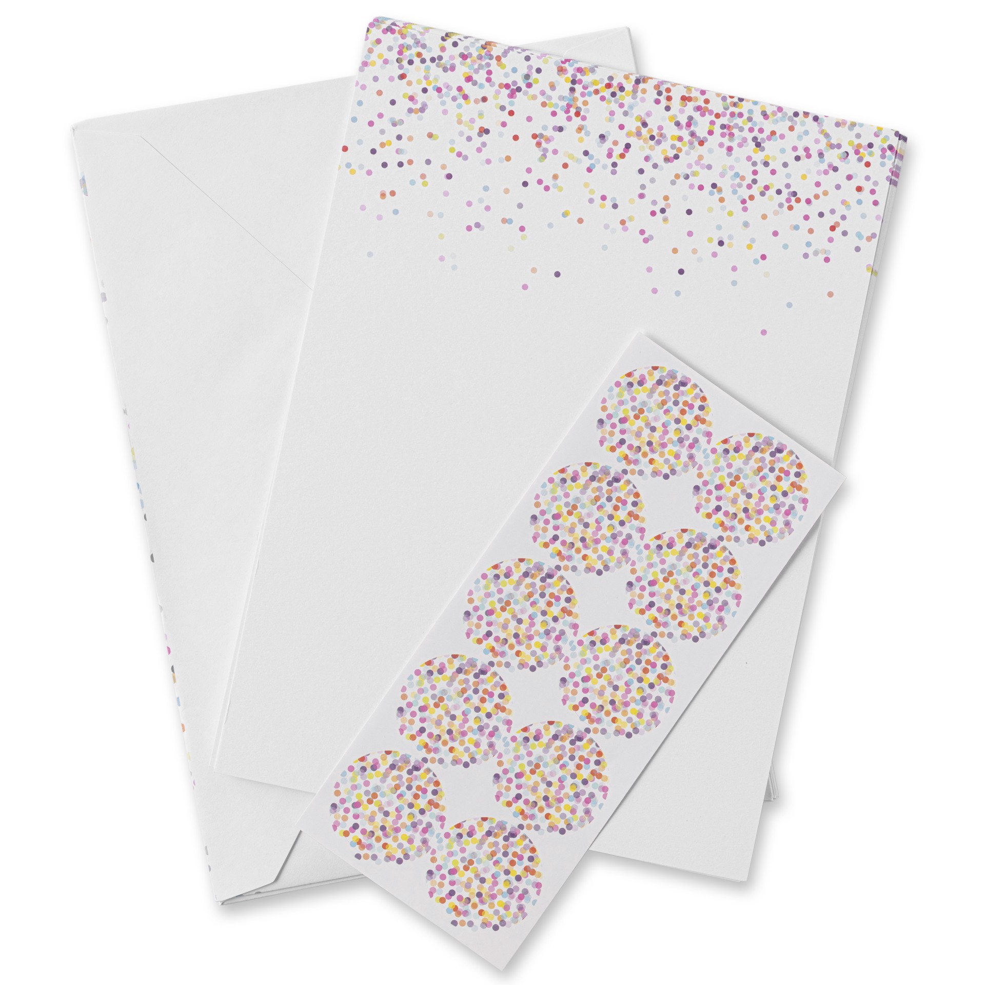 slide 2 of 4, Confetti Flat Cards & Envelopes By Recollections, 5" X 7", 5 in x 7 in