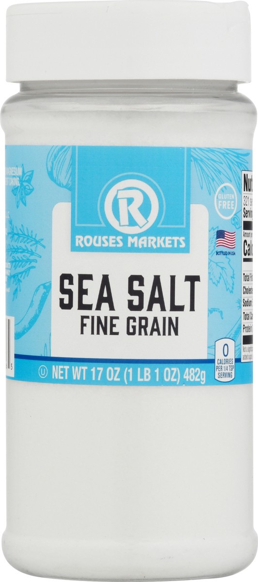 slide 2 of 13, Rouses Markets Fine Grain Sea Salt - 17 oz, 17 oz