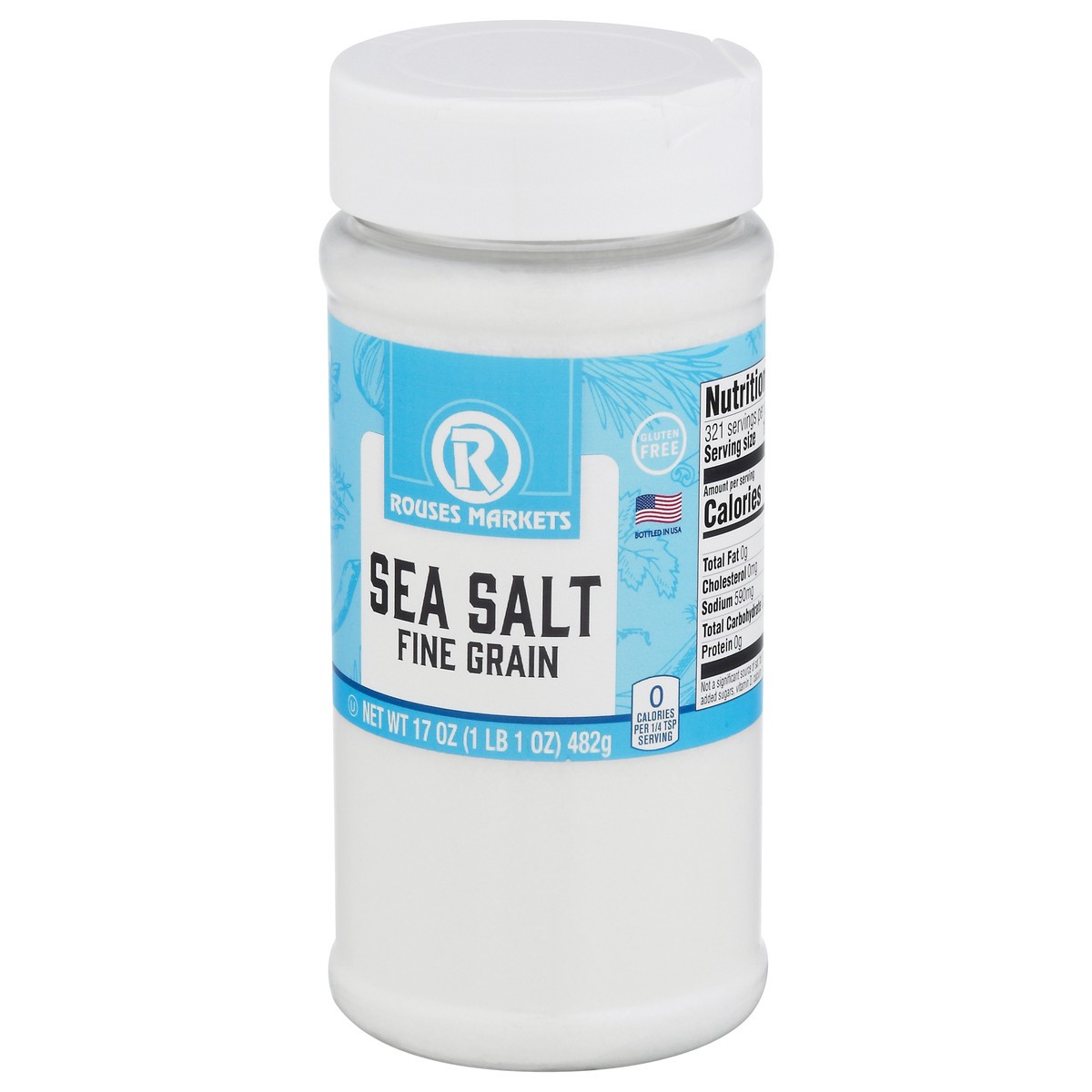 slide 3 of 13, Rouses Markets Fine Grain Sea Salt - 17 oz, 17 oz