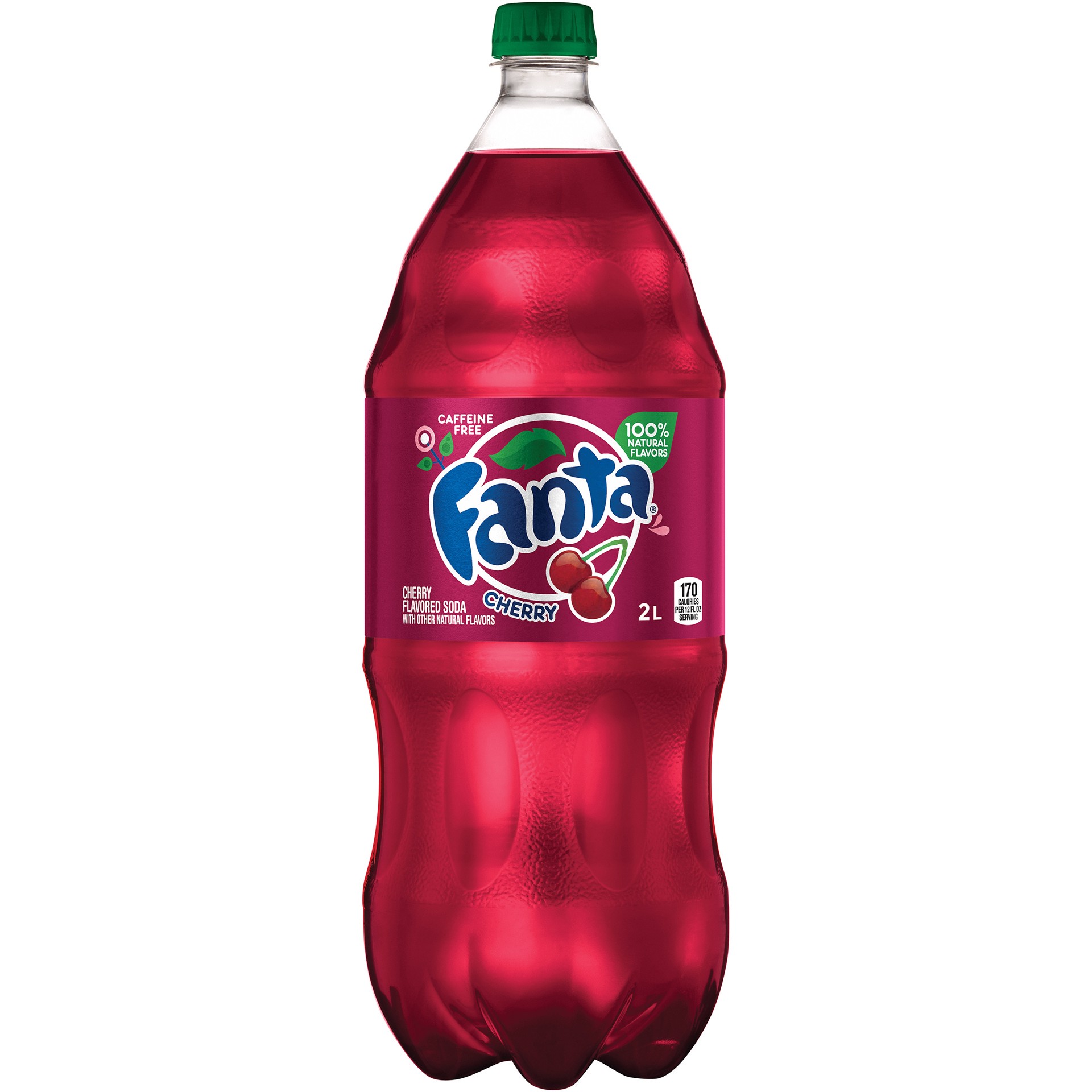 slide 4 of 4, Fanta Cherry Fruit Flavored Soda Soft Drink, 2 Liters, 2 liter