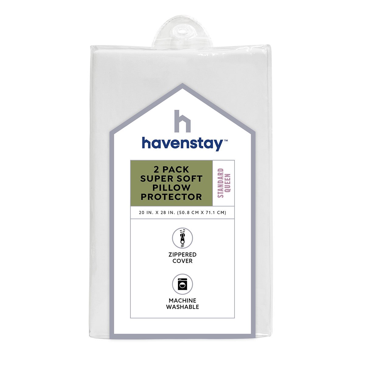 slide 1 of 5, Havenstay Super Soft Pillow Protector 2 Pack S/Q, 2 ct