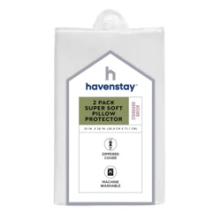 Havenstay Super Soft Pillow Protector 2 Pack S/Q