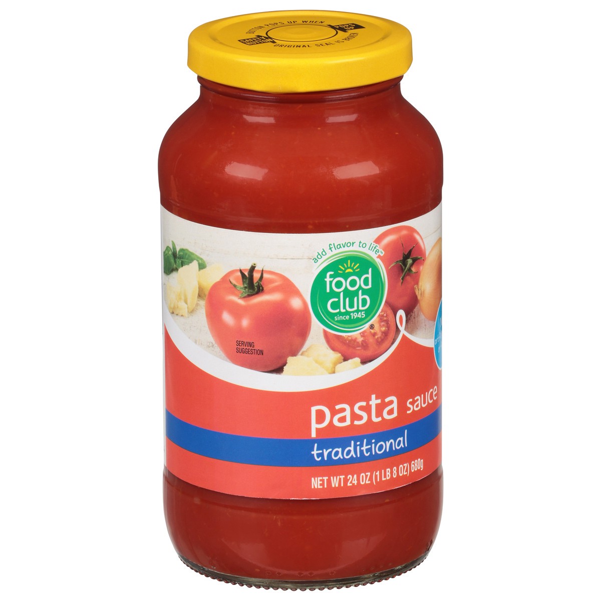 slide 2 of 11, Food Club All Natural Traditional Pasta Sauce, 24 oz