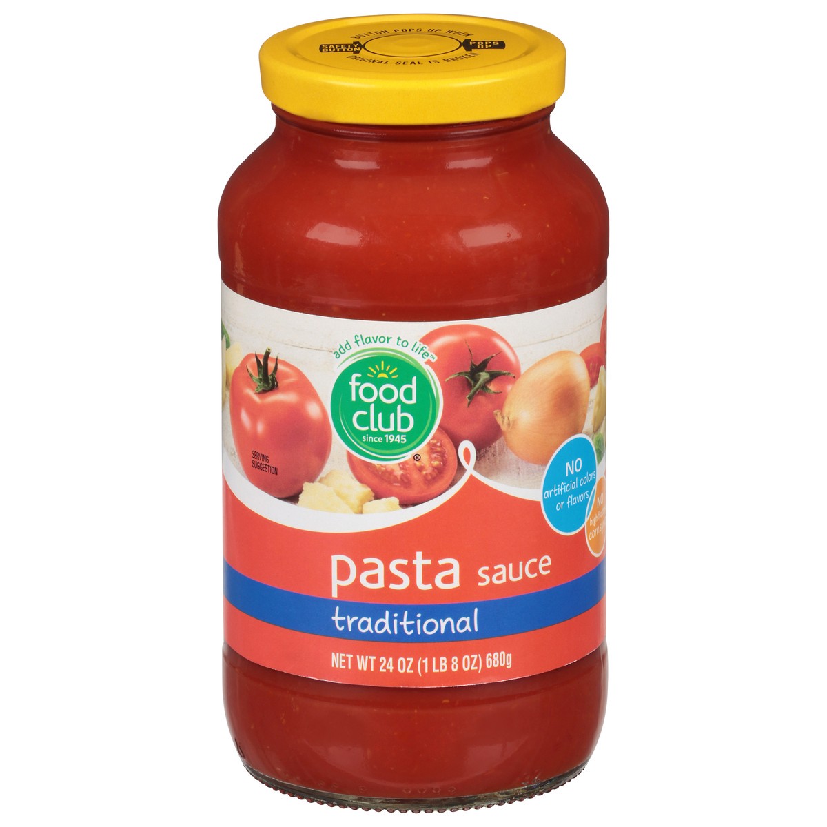 slide 1 of 11, Food Club All Natural Traditional Pasta Sauce, 24 oz