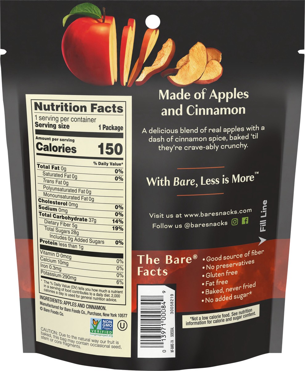 slide 2 of 4, Bare Apple Chips, 1.4 oz