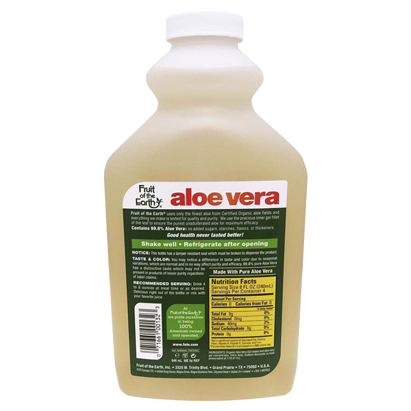 slide 3 of 9, Fruit of the Earth Aloe Vera Juice - 32 oz, 32 oz